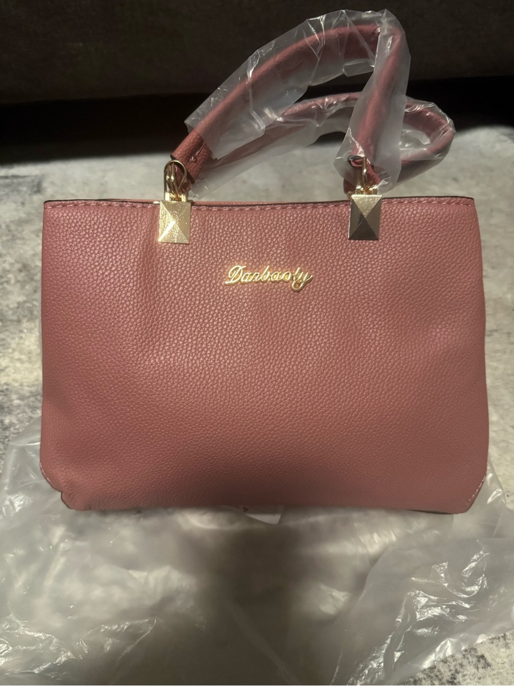Pink Structured Top-Handle Satchel